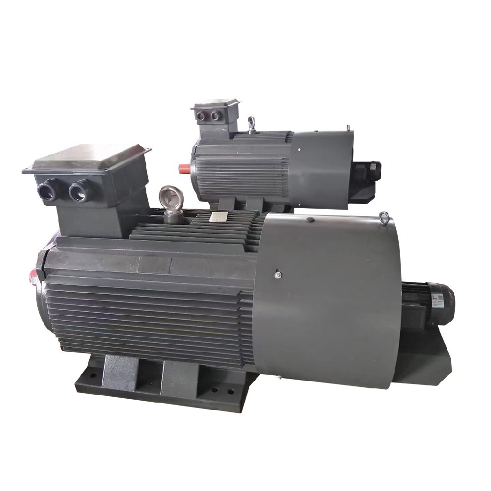 Variable frequency speed control motor with external centrifugal fan